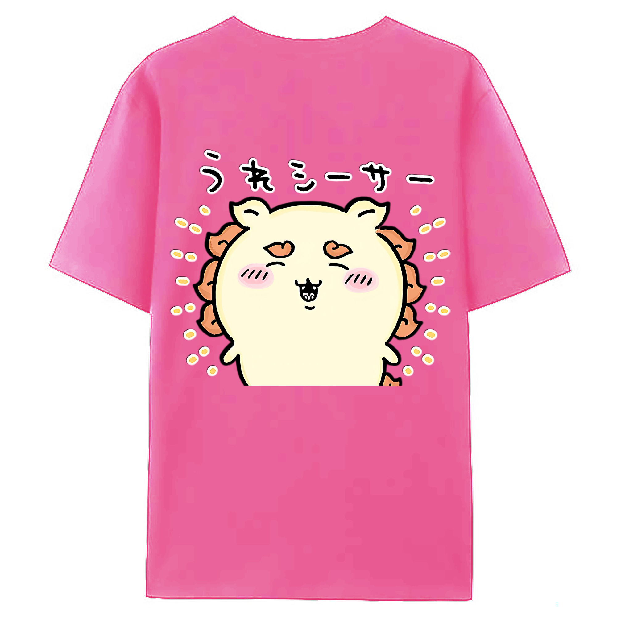 （画像用） ちいかわ シーサー Chii-kawa Shisa レディース半袖Tシャツ(バックプリント)